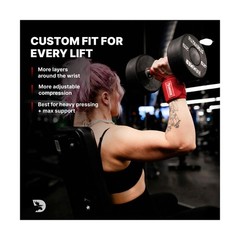 DMoose Fitness Wrist Wraps for Weightlifting 18″ – Heavy Duty G… FAST USA SHIP