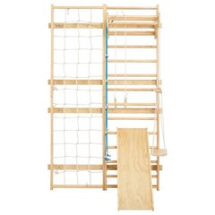 VEVOR Swedish Ladder Wall Gym 8-in-1 15-Level Solid Wood Gymnastic Stall Bars