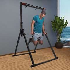 Adjustable Pull Up Bar Dip Station Multi Gym Home Gym Strength Training 440lbs