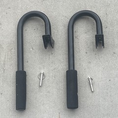Total Gym Black Dip Bars with Pins 1700 Club Model New 1400 1500 1600 1800 1900