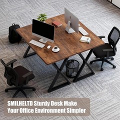 SMILHELTD Heavy Duty Office Desk 47.2 Inch 800lbs