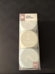 Yoga Dice Set 3 Piece Set with Storage Box