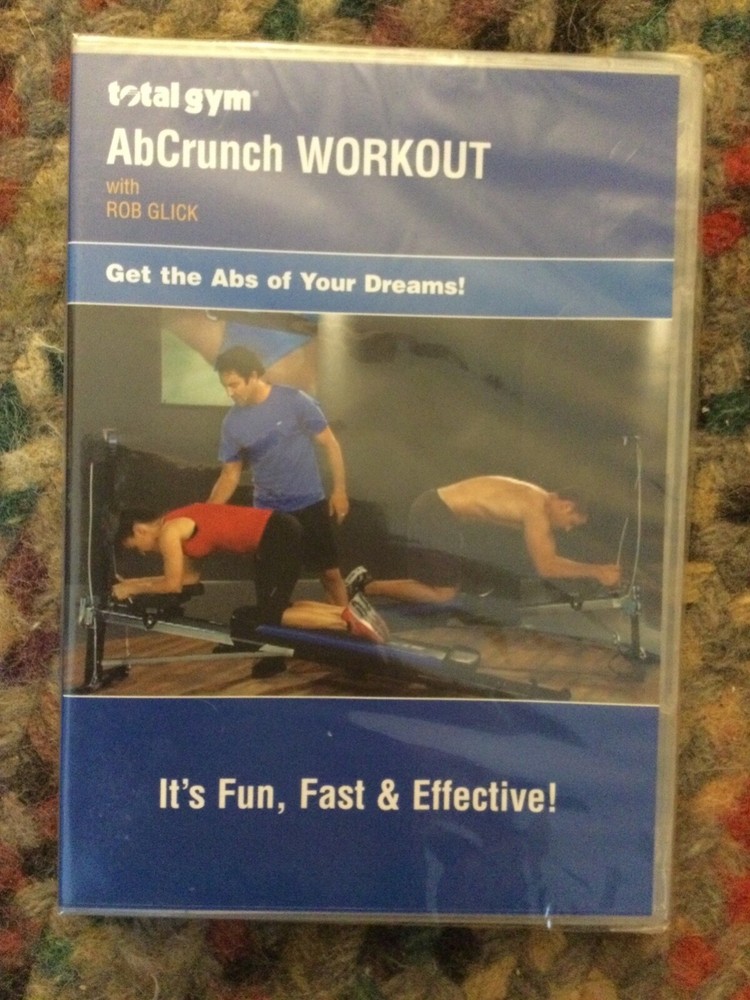 NEW Total Gym Ab Crunch Workout DVD Rob Glick Brand New Sealed