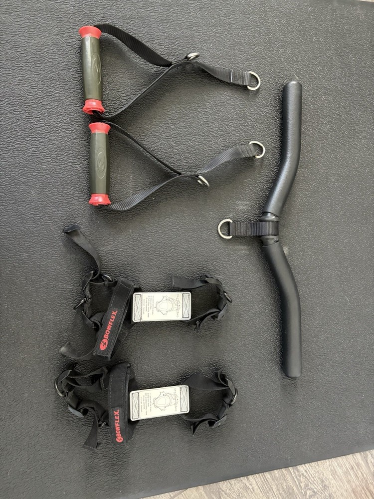 Bowflex Revolution Foot Straps, Hand Grips & Preacher Curl Bar