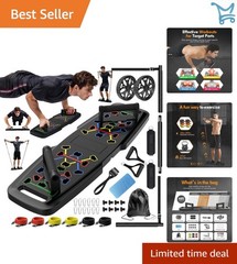 Push Up Board Home Gym Portable Exercise Equipment Resistance Bands