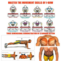 Home Gym Equipment 30In1 Home Workout Set with Foldable Push up Bar, Resistance