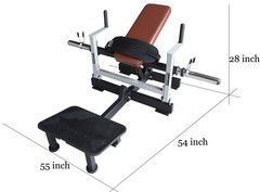 Signature Fitness WMT-HIPTHRUST-BLK Glute Bridge Plate-Loaded Hip Thrust Machine