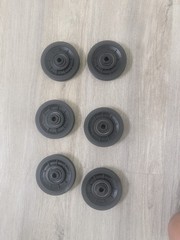 RitFit Nylon Bearing Pulley Wheel OD 90mm for Cable Gym Equipment Part Lot of 6