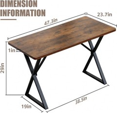 SMILHELTD Heavy Duty Office Desk 47.2 Inch 800lbs
