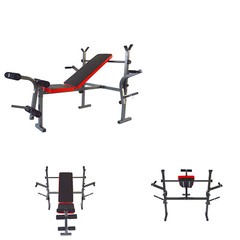 Foldable Weight Lifting Bed(3*Wrench) Adjustable Leg Rolls Height & Stand Length
