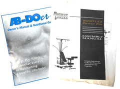 Bowflex Power Pro Assembly Manual Instructions & ab-doer owners manual and nutri