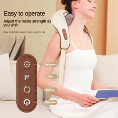 Neck & Shoulder Heating Massager, Deep Kneading Cervical Spine Relief