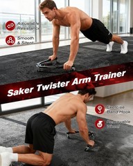 Full Body Workout Equipment Twister Arm Trainer with Hydraulic Resistance 440lbs
