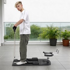 6-in-1 Full Body Fitness Home Workout Equipment With Integrated Digital Timer