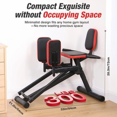 Hip Abductor Machine for Home Gym Tone Hips Glutes Thighs 300 lb Capacity