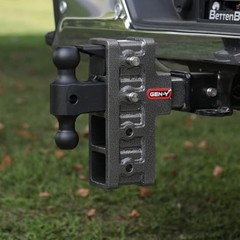 Offset Tow Hitch for 2″ Receiver – 2.5″ Rise/5″ Drop with 4 Adjustable