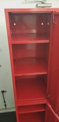VINTAGE 1999 IKEA PS DISCONTINUED METAL STORAGE -GYM LOCKER RED KEY LOCKABLE