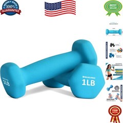 Comfort Grip 1lb Neoprene Dumbbells – Perfect for Yoga & Pilates Training