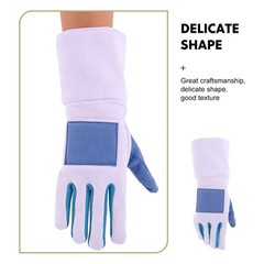Padded Fencing Glove for Sports Competition Breathable Nylon Antiskid Design