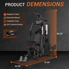Home Gym Equipment Multifunctional Full Body Exercise Workout Station Leg Press