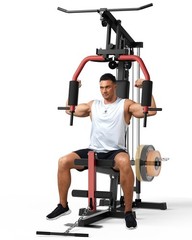 Multifunctional Home Gym Equipment Full Body Workout Station with Pulley System
