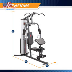 MWM-988 Multifunction Steel Home Gym 150Lb Weight Stack Machine
