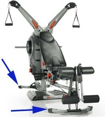TWO NEW Bowflex Feet Foot Endcap End Cap REPLACEMENT PARTS