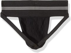 Mens Old School Jockstrap (Medium, Black, 1-Pack)