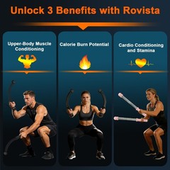 Ropeless Battle Ropes,Weighted Cordless Battle Ropes for Home Gym, Portable F…