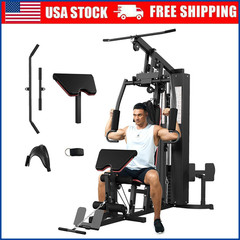 Multifunctional Home Gym Equipment Home Gym Station with Pulley System 150LBS