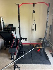 Pull-up Bar Landmine Gym setup & Treadmill SEE ALL PICTURES & READ DESCRIPTION!