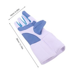 Padded Fencing Glove for Sports Competition Breathable Nylon Antiskid Design