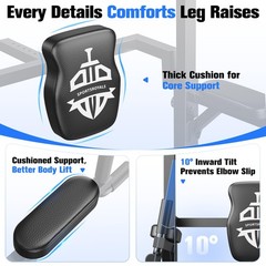 Sportsroyals Power Tower Dip Station Pull Up Bar for Home Gym Strength Traini…
