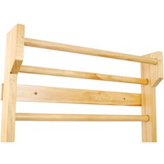 Gymnastics Wood Stall Bar & Ladder, Wall Mounted Pull Up Bar, Physical Therapy
