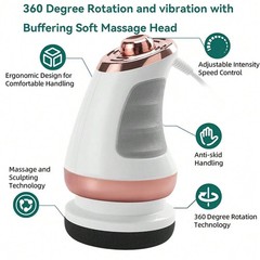 Full Body Massager with 5 Heads & 3 Washable Pads – For Abdomen, Waist, Arms …