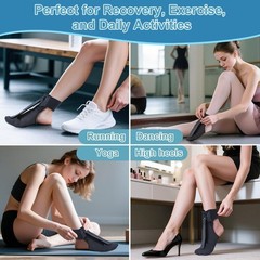 Plantar Fasciitis Night Splint Brace with Massage Ball, Relieves Foot Drop an…