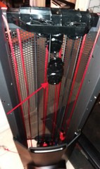 ONE USED BOWFLEX HVT Upper Frame Head Tandem Pulley Cassette