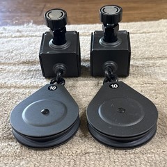 Set of 2 Bowflex Xceed Xtreme 2 OEM Slider 3.5” Pulley w Locking Pin FREE SHIP