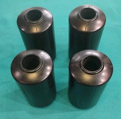 Soloflex Roller Pads Set of 4 Rubber Foam Black Vintage