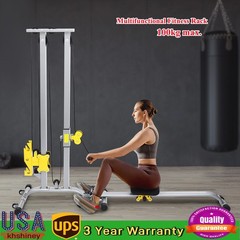 Low Row Cable Fitness Exercise Body Workout Strength Training Bar Machine