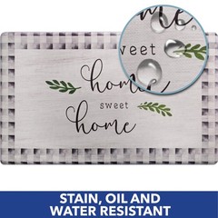 Home Dynamix SoHome Cozy Living Home Sweet Home Buffalo Check Border Anti-Fat…