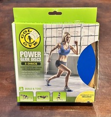 Gold’s Gym Power Glides Discs Target Glutes Thighs Tone All Your Body New
