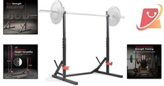 Multifunctional Steel Home Gym Equipment with Squat Stand Workout Bench