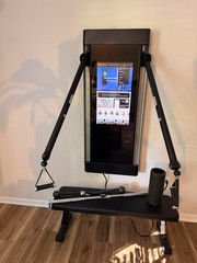 TONAL Wall-Mounted Smart Home Gym Strength Training w/ Bench Platform Black
