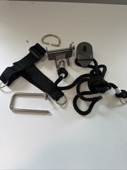 Total Gym 1400 Leg Pulley Foot Harness Tower Bracket D Ring C Pin Parts Only