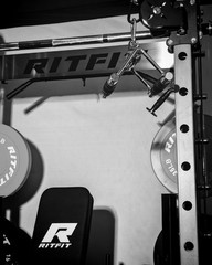 RitFit M1 PRO Smith Machine Home Gym, Power Cage, Weight Bench, Dip Bars