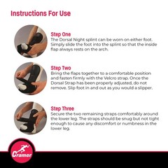 Cramer Dorsal Night Splint Small Foot Brace for Plantar Fasciitis Support Lig…