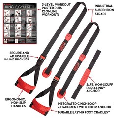 Lifeline Jungle Gym XT Body Weight Suspension Trainer System – Patented Sp