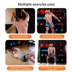 Upgraded Ropeless Battle Ropes for Home Gym, Four Adjustable Weight Levels, W…