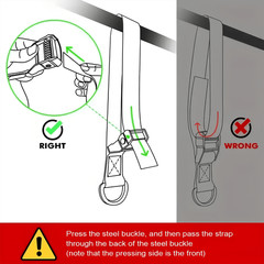 Adjustable Pull-Up Assist Bands Set of 3 with Fabric Foot Support for Home Fi…